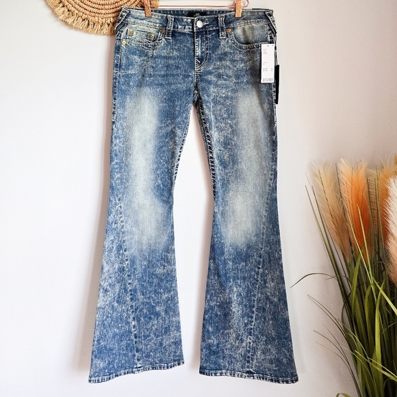 True Religion, New, Joey Big T Vintage Low-Rise Flare Stonewash Jeans Size 29 - Picture 2 of 11